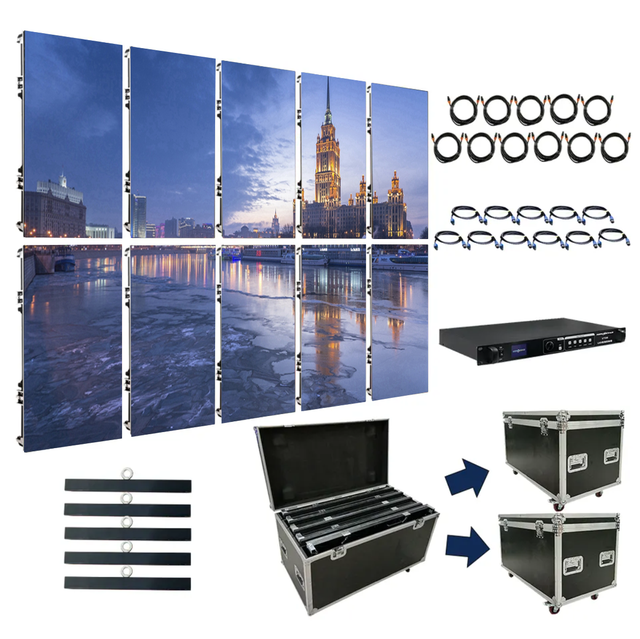 TOPvision 7680Hz P3.91 IP65 Rental LED Display Panel for Indoor Outdoor Stage Event Concert Backdrop
