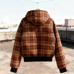 Sudadera de invierno personalizada para hombre, de 500 g, de algodón French Terry desteñido, de corte holgado y extragrande, con doble capa, bordado y cremallera. - Product Image 3