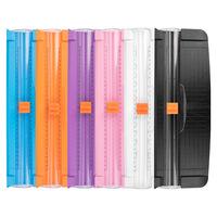 Cortador de Papel Manual A4 con Base de Plástico, Cortador de Papel Portátil y Seguro para Estudiantes, Oficina, Manualidades, Venta al por Mayor