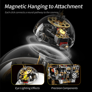 Kit de construction de robot sphérique à vision mécanique interne, suspension magnétique, lumière, ornement de bureau <span class=keywords><strong>science</strong></span>-<span class=keywords><strong>fiction</strong></span> pour adolescents de plus de huit ans - Product Image 5