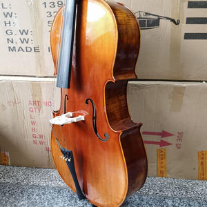 Violonchelo Yashi Profesional Hecho a Mano con Acabado Natural Flameado, con Arco <span class=keywords><strong>de</strong></span> Madera <span class=keywords><strong>de</strong></span> <span class=keywords><strong>Brasil</strong></span> y la <span class=keywords><strong>Mejor</strong></span> Calidad, Precio <span class=keywords><strong>de</strong></span> Fábrica - Product Image 6