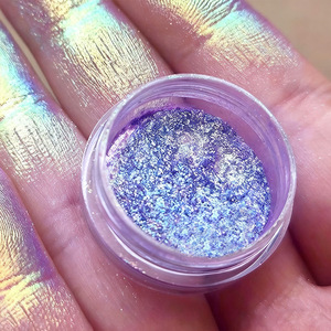 Venta al por Mayor de Polvo de Pigmento Camaleón Personalizado OEM, Sombra de Ojos Aurora Neón Multichrome, Maquillaje Brillante de Marca Privada - Product Image 3