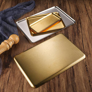 2025 <span class=keywords><strong>pas</strong></span> <span class=keywords><strong>cher</strong></span> en acier inoxydable coréen rectangulaire <span class=keywords><strong>assiette</strong></span> Sushi assiettes plats de service Snack plateau gâteau plateau plateau plateau de rangement pour hôtel - Product Image 6