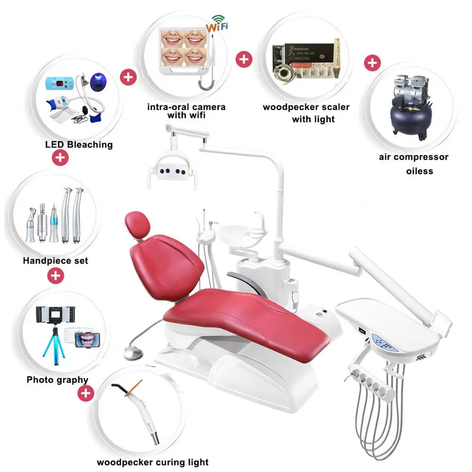 Fournitures dentaires produits equipos dentales unidad odontologica unité dentaire avec fauteuil de dentiste