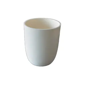 High Temperature Resistant Vessel 100ml 99% Alumina Ceramic Corundum Crucible For Gold Melting Crucible