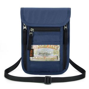 Sac de passeport de voyage à l'étranger Sac d'identification multifonctionnel Sac de cou anti-vol RFID - Product Image 1
