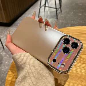 Nouvelle Coque <span class=keywords><strong>de</strong></span> Téléphone Portable <span class=keywords><strong>de</strong></span> Luxe Antichoc avec Grande Fenêtre et Texture Givrée pour iPhone 13 17 Pro Max, Film <span class=keywords><strong>de</strong></span> Protection d'Objectif HD et Couverture Arrière - Product Image 5