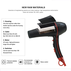 High Quality Strong 1800-2100W AC Motor Salon-Grade Professional <strong>Hair</strong> <strong>Dryer</strong> Concentrator Nozzle 2 Speeds For Household Salon Use - Product Image 6