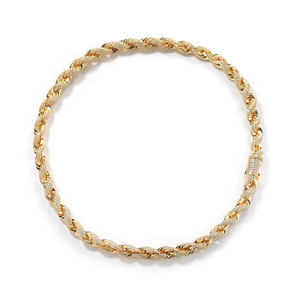 European and American Hip Hop Spring Clasp Twisted Rope <b>Chain</b> Hip Hop Punk Necklace Collarbone <b>Chain</b> Men’s Necklace - Product Image 4