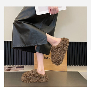 Pantofole da <span class=keywords><strong>donna</strong></span> in cotone a punta chiusa per tenere al caldo, pantofole da casa, scarpe da casa da <span class=keywords><strong>donna</strong></span> - Product Image 3