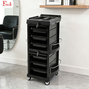 Hoge kwaliteit haar <span class=keywords><strong>trolley</strong></span> kar salon slot W-x036a dubbele deur afsluitbare salon kar aangepaste logo's mogelijk dropshipping ondersteund - Product Image 3