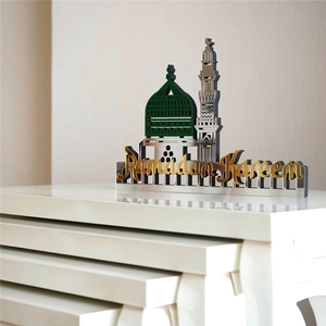 Nuove Decorazioni da Tavolo <span class=keywords><strong>in</strong></span> Acrilico per Ramadan, Ornamenti Eid Mubarak, Regalo Islamico per Ramadan ed Eid, Decorazione per la Casa per Musulmani - Product Image 3