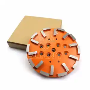 30 Grit Diamond Grinding Wheel Universal Square Segment 250mm Diamond Grinding Plate