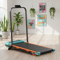 Tapis roulant électrique pliable silencieux avec moteur de 1,5 CV, inclinaison manuelle, capacité de charge de 130 kg, écran LED pour usage domestique, musculation