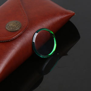 Customized Edge Coated Green Film Sapphire <b>Watch</b> Glass Magnetic IP68 <b>Waterproof</b> Anti-scratch Features Supporting Custom Drawings - Product Image 2