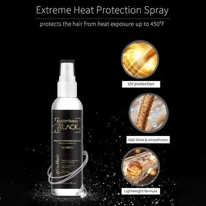 プライベートラベル最高のヘアシルク熱保護スプレー熱損傷アルコールフリー保湿ドライダルヘアケア製品