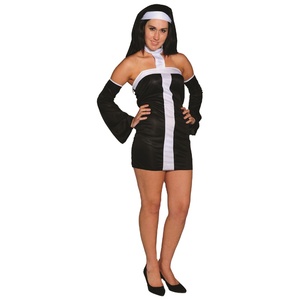 Disfraz de Halloween para mujeres, Cosplay retro de una <span class=keywords><strong>monja</strong></span> traviesa, venta al por mayor - Product Image 1