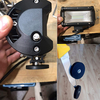 Supports magnétiques robustes sans perçage, bases en néodyme recouvertes de caoutchouc avec filetage M6 pour véhicules et équipements
