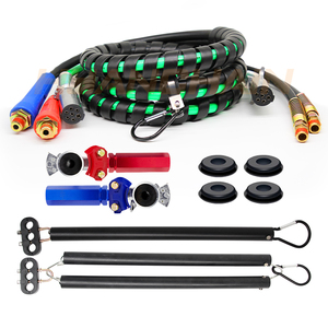Kit de manguera de línea de aire de alimentación ABS 3 en 1, envoltura de manguera de aire, Cable eléctrico de 7 vías con empuñadura, aerolíneas para semirremolque, Tractor - Product Image 1