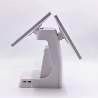 Système de point de vente tactile 15,6 pouces économique avec imprimante 80 mm, OS Android/Windows, Bluetooth, Wi-Fi en option, écran client 15,6 pouces