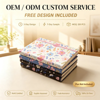 Planificateur hebdomadaire A5 non daté avec un design floral romantique et frais, carnet personnalisé avec logo