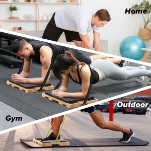 Tabla de equilibrio de madera Mingxu de 1.65 pulgadas de grosor con almohadilla antideslizante para entrenamiento de fuerza y ejercicios de estiramiento para adultos - Product Image 2
