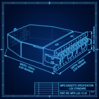Boîtier de distribution de fibres optiques XINHAOZE Standard LGX 24 cœurs MTP MPO vers LC avec boîtier métallique pour centre de données, garantie 1 an