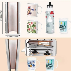 Nouvelle presse à chaud à plat automatique 30OZ pour tasses, bouteilles d'eau chaude et impression de logos publicitaires et de motifs - Product Image 4