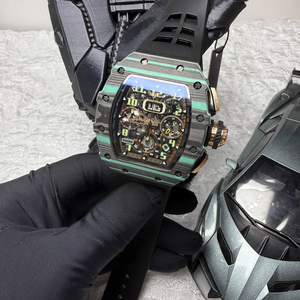 High-end custom 1103 carbon fiber <b>automatic</b> <b>chronograph</b> movement luminous waterproof men's business sports mechanical watch - Product Image 3