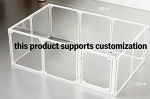 Caseta para Perros Medianos y Pequeños, de Doble Capa Transparente, Fabricada en ABS, Segura para Mascotas, Fácil de Instalar, Valla para Mascotas - Product Image 2