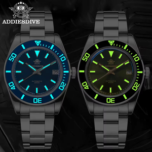 Montre <span class=keywords><strong>automatique</strong></span> vintage pour hommes, 39mm, avec lunette en céramique, résistance à l'eau 20 bars, cadran lumineux, montre de plongée pour hommes AD2084 - Product Image 6