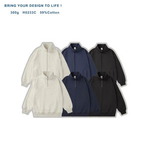 <span class=keywords><strong>Felpa</strong></span> Invernale da <span class=keywords><strong>Uomo</strong></span> in Pile <span class=keywords><strong>con</strong></span> Collo Alto a Mezza Zip, Foderata, Maglia Base Anti-Restringimento, Motivo Tinta Unita - Product Image 1