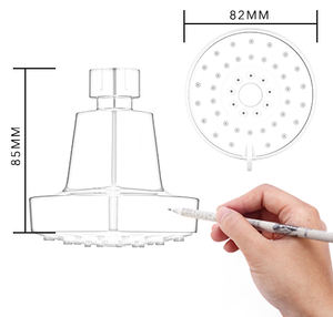 <span class=keywords><strong>Pommeau</strong></span> <span class=keywords><strong>de</strong></span> <span class=keywords><strong>douche</strong></span> en plastique rond <span class=keywords><strong>économique</strong></span> <span class=keywords><strong>de</strong></span> 85mm avec 3 réglages, offre spéciale - Product Image 4
