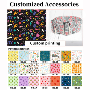 <span class=keywords><strong>Collar</strong></span> de Terciopelo para Perro con Estampado de Dibujos Animados en Varios Colores, Venta al por Mayor, Tacto Suave, Hebilla de Metal, Anillo en D para Colgar la Correa - Product Image 5