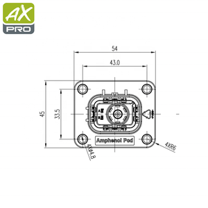 Amphenol hvsl600021a hvsl kết nối một cách đựng điện áp cao an toàn khóa EV Cắm Ô TÔ kết nối - Product Image 5