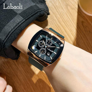 Labaoli Lapaoli Explosions Watch Calendar Business Waterproof Watch Luminous Silicone Tape Men's Watch Wholesale - Product Image 3