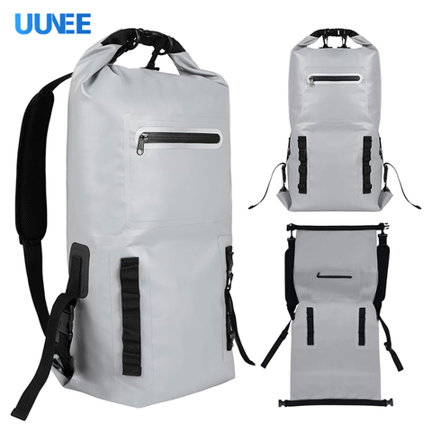 New OEM Factory Custom Two-way Roll up PVC Tarpaulin Dry Bag Waterproof Durable Fashion Unisex Backpack Travel Hiking Camping