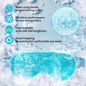 Máscara refrescante para ojos, cuentas de <span class=keywords><strong>Gel</strong></span>, paquete de hielo reutilizable para la relajación del sueño, alivio de ojos hinchados, cirugía de párpados, dolor de cabeza, masaje de migraña - Product Image 2