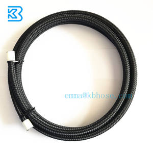 KB Racing 3AN # Tubo Flessibile per Freni in Nylon Nero AN3 con Treccia in Acciaio Inox e PTFE per Moto - Garanzia di 1 Anno - Product Image 3