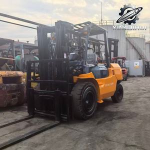 Chariot élévateur TOYOTA 7FD50 5 tonnes d'occasion, importé du Japon, moteur 1DZ-2, machine d'occasion, moteur à essence, avec déplacement latéral. - Product Image 6