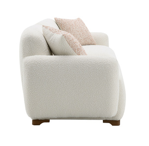 Chine Nordic Beige Boucle <span class=keywords><strong>2</strong></span> places causeuse canapé confortable Standard tissu canapé élégant ensemble <span class=keywords><strong>de</strong></span> canapé pour salon appartement - Product Image 2