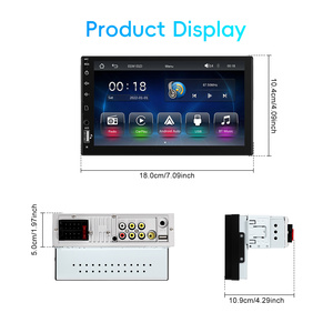 เครื่องเล่น MP5 ติดรถยนต์ Podofo ขนาด 7 นิ้ว แบบ Single Din วิทยุติดรถยนต์ รองรับ CarPlay Android Auto USB BT FM รองรับกล้องมองหลัง ขายส่ง - Product Image 5