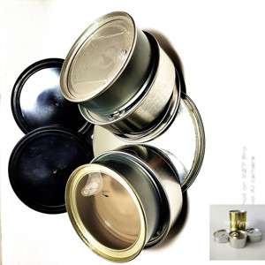 Boîtes de presse de 100ml Anneau de pelage facile 3.5g Boîtes de thon en métal Emballage Zkittlez avec couvercles noirs-étiquettes personnalisées autocollants - Product Image 6