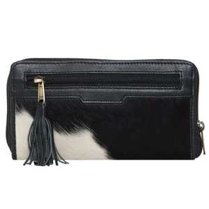 Classic Vintage Style Mens Triple Fold Black Leather <b>Wallet</b> Featuring <b>RFID</b> <b>Blocking</b> Security Coin Pocket and Smooth Polyester - Product Image 2