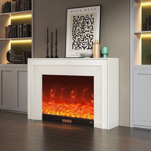 <span class=keywords><strong>Chimenea</strong></span> Eléctrica Decorativa Integrada con Llama Simulada, Estilo Americano para el Hogar - Product Image 3