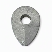 Anneau de protection pour câble métallique en acier, type cœur de poulet, œil de cheval, DIN3091, usage intensif, fabriqué à Shandong Beifan