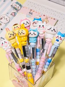 Chiikawa Neutral Pen Stacked String Doll Estudiante Examen especial Cepillo Preguntas Prensa Negro - Product Image 1