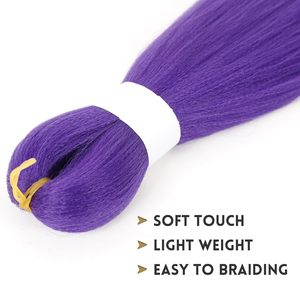 วิกต่อผมสังเคราะห์สีม่วงยาว rumi สำหรับคอสเพลย์ชุดฮาโลวีน - Product Image 3