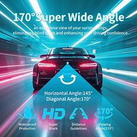 Caméra de recul pour voitures AHD 1080P, angle de vue large de 170 degrés, caméra de recul avec vision nocturne claire, IP69K, caméra de recul CVBS