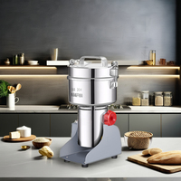 MJ 1000G Mini machine à moudre la farine à usage domestique petites épices grains herbes maïs café cacao cacahuète soja sésame poudre broyeur